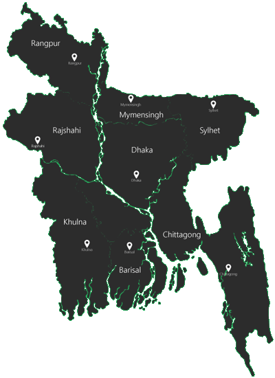 World map showing the Olivine network