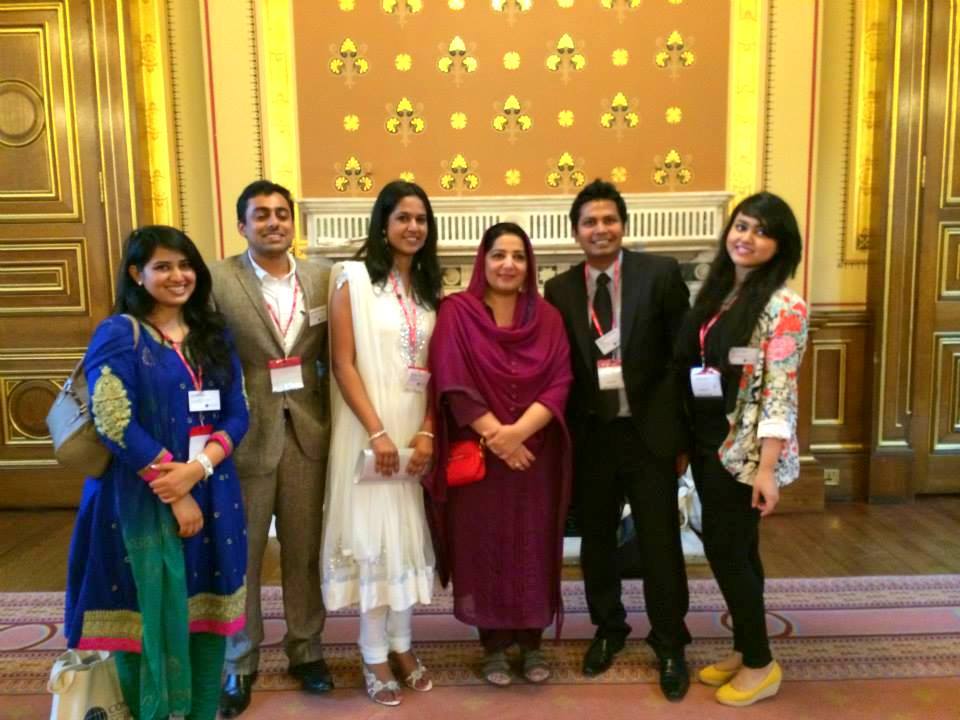 With the Honourable Education Minister of Pakistan at the Commonwealth Scholars Meet, Cumberland Lodge, England, 2014